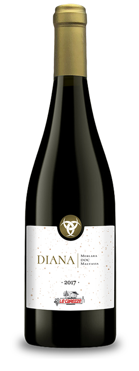 Bottiglia di vino Diana Malvasia 2017