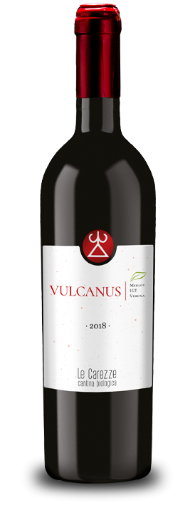 Bottiglia di vino Vulcanus Merlot 2018